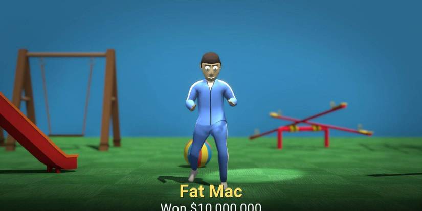 A victorious player celebrates with their winnings in Crab Game