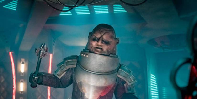 Official image of War of the Sontarans, an episode of the TV show Doctor Who.