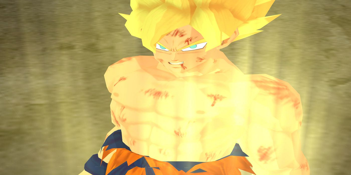 Goku as a super Saiyan on Namek