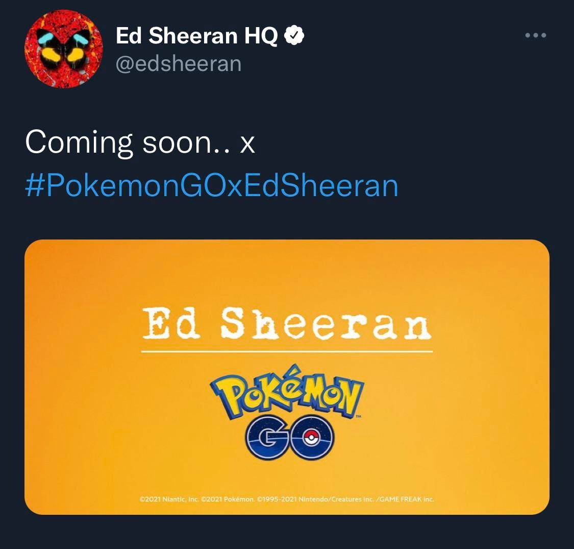 What The Ed Sheeran And Pokemon Go Collaboration Could Be What The Ed Sheeran And Pokemon Go Collaboration Could Be