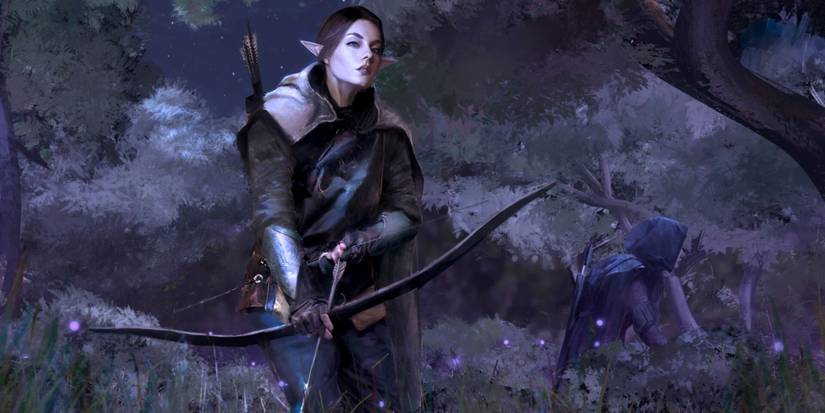 elven ranger in mtg art
