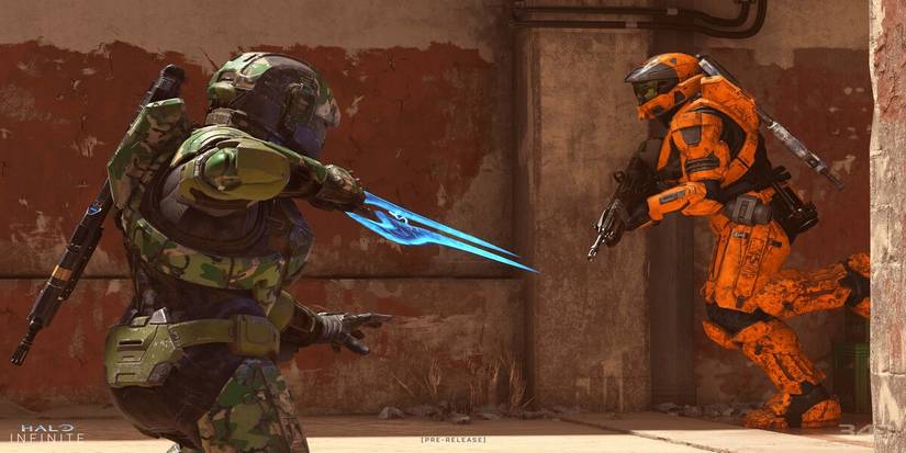 Spartan holding an Energy Sword