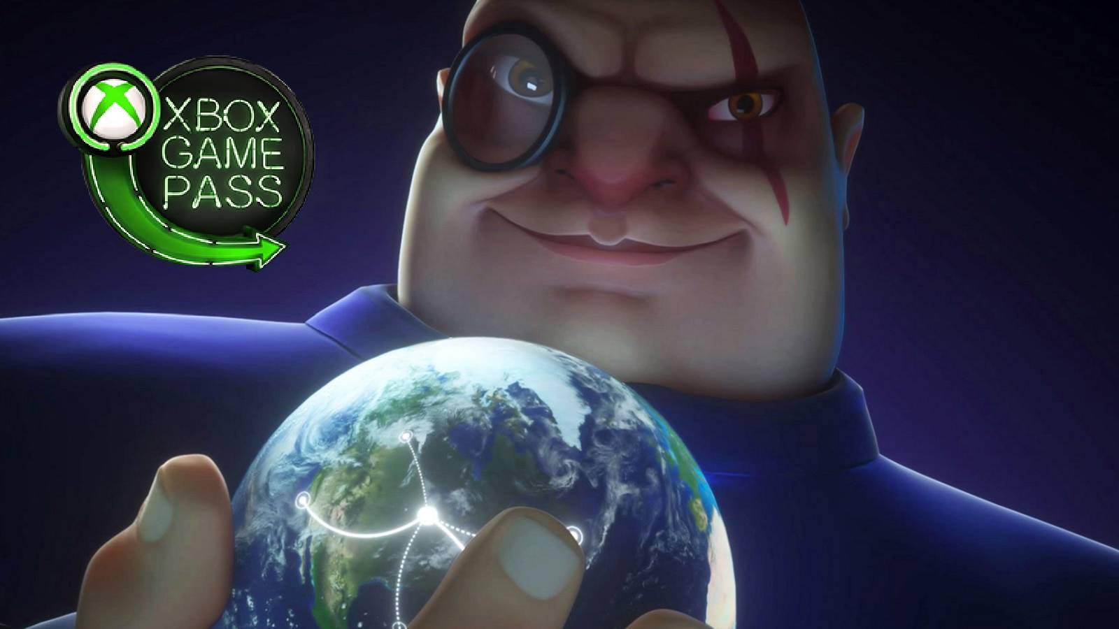 evil genius 2 with xbox game pass logo