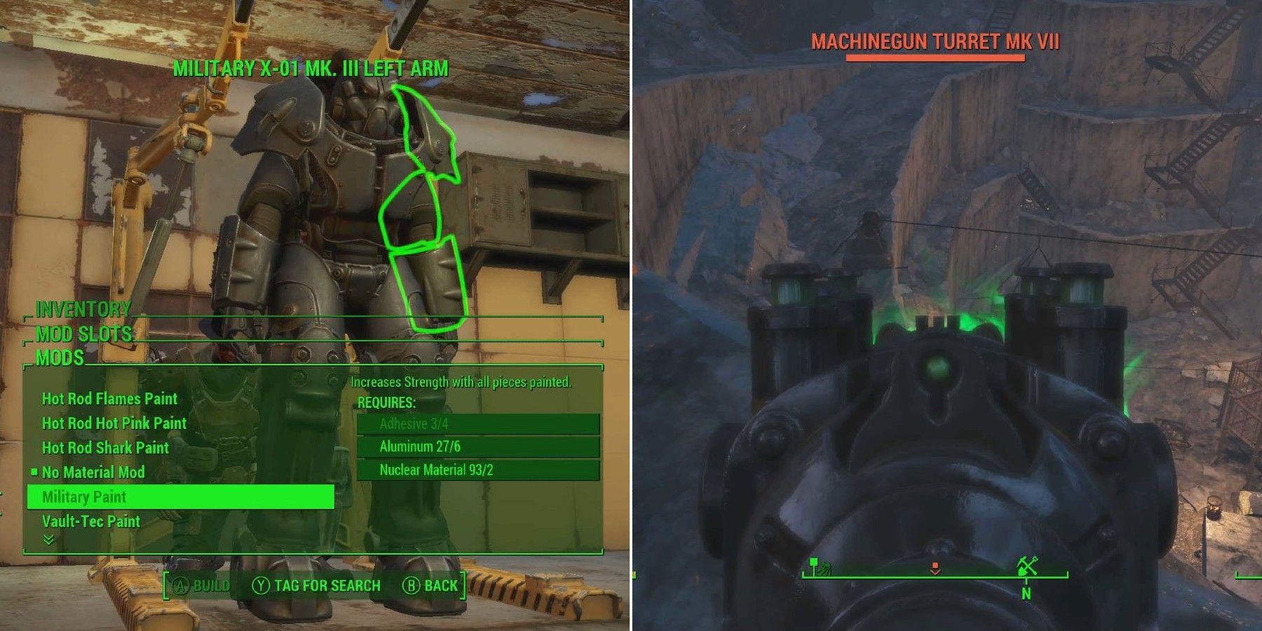 fallout 4 armor stand and sights
