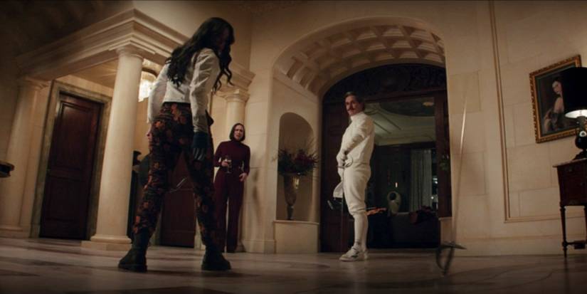 Kate Bishop fencing scene in Hawkeye