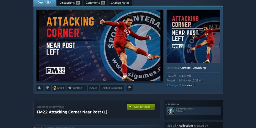 attacking corner near post mod page