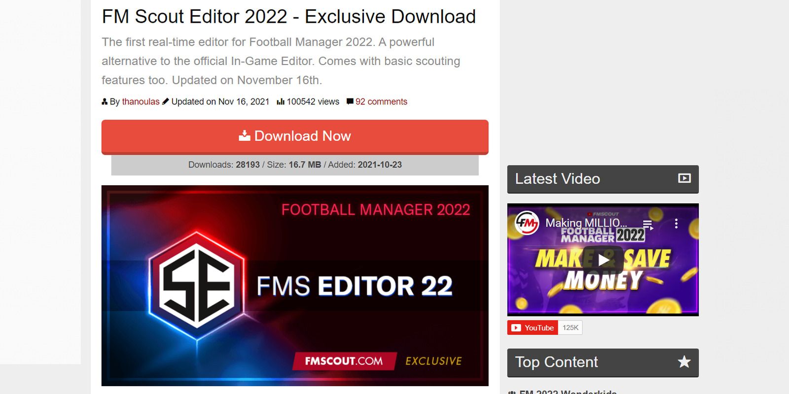 football manager in game editor glossary