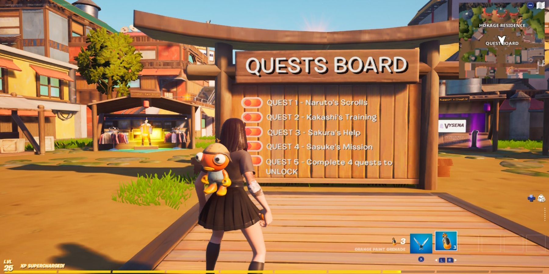 fortnite leaf village quest board