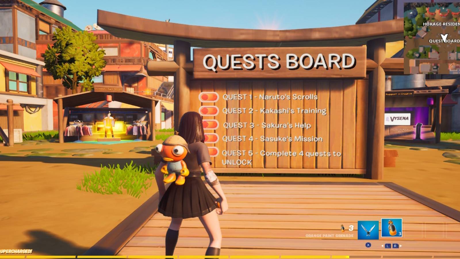 fortnite leaf village quest board