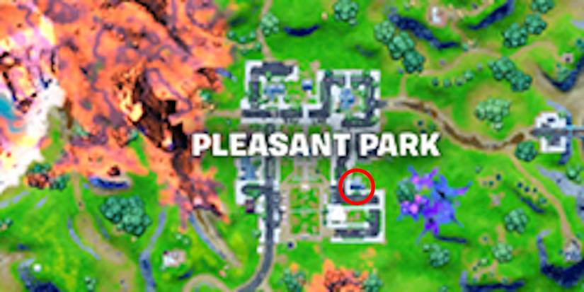 fortnite destroy a fireplace