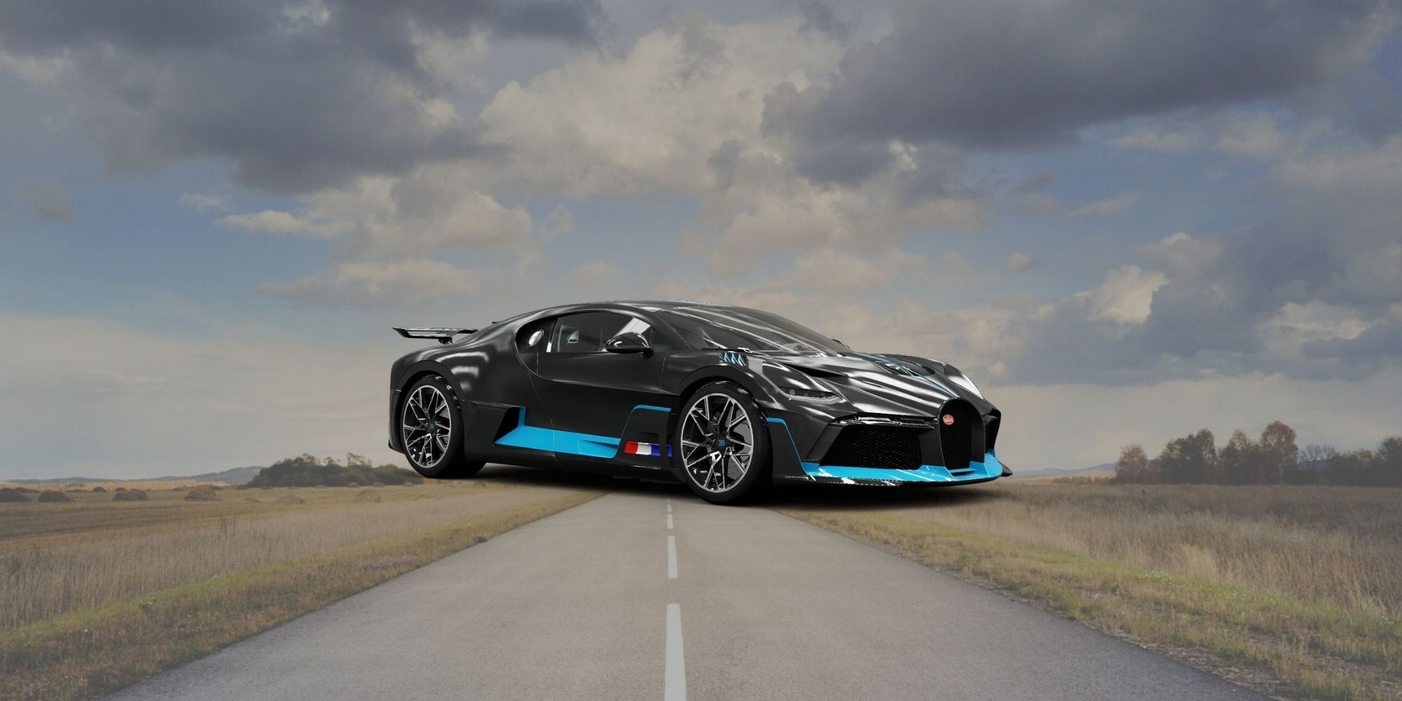 A Bugatti Divo from Forza Horizon 5.