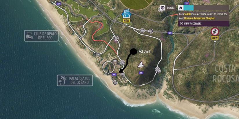 forza horizon 5 palacio azul del oceano balcony