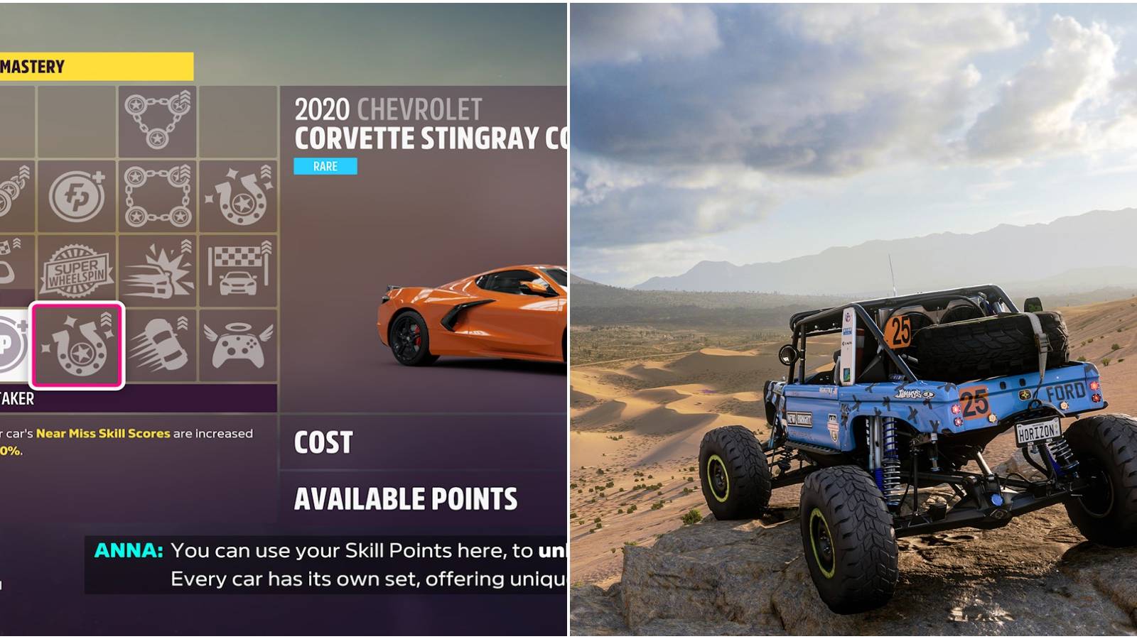 (Left) Car Mastery (Right) Vehicle in the desert