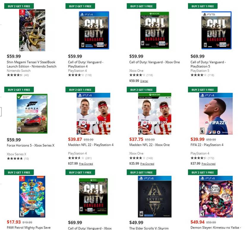 gamestop sale snippet