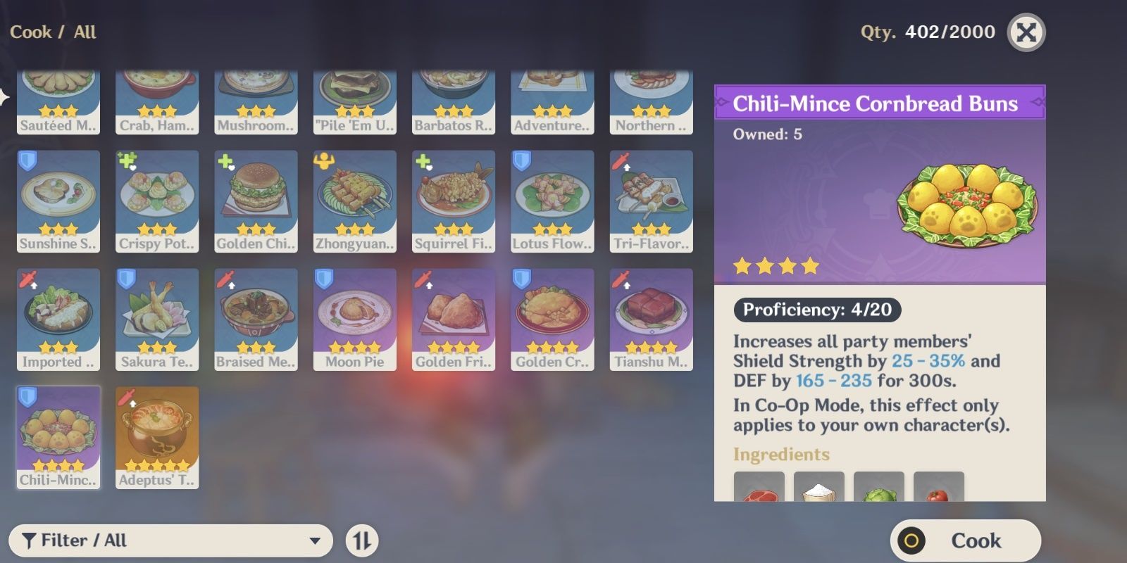 Genshin Impact: Master the Culinary Arts with These Coveted 4-Star Food Recipes