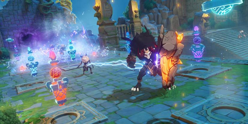 genshin impact theater mechanicus hilichurl electro charged reaction