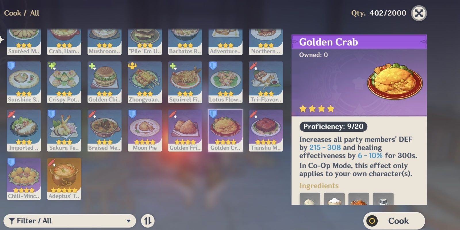 Genshin Impact: Master the Culinary Arts with These Coveted 4-Star Food Recipes