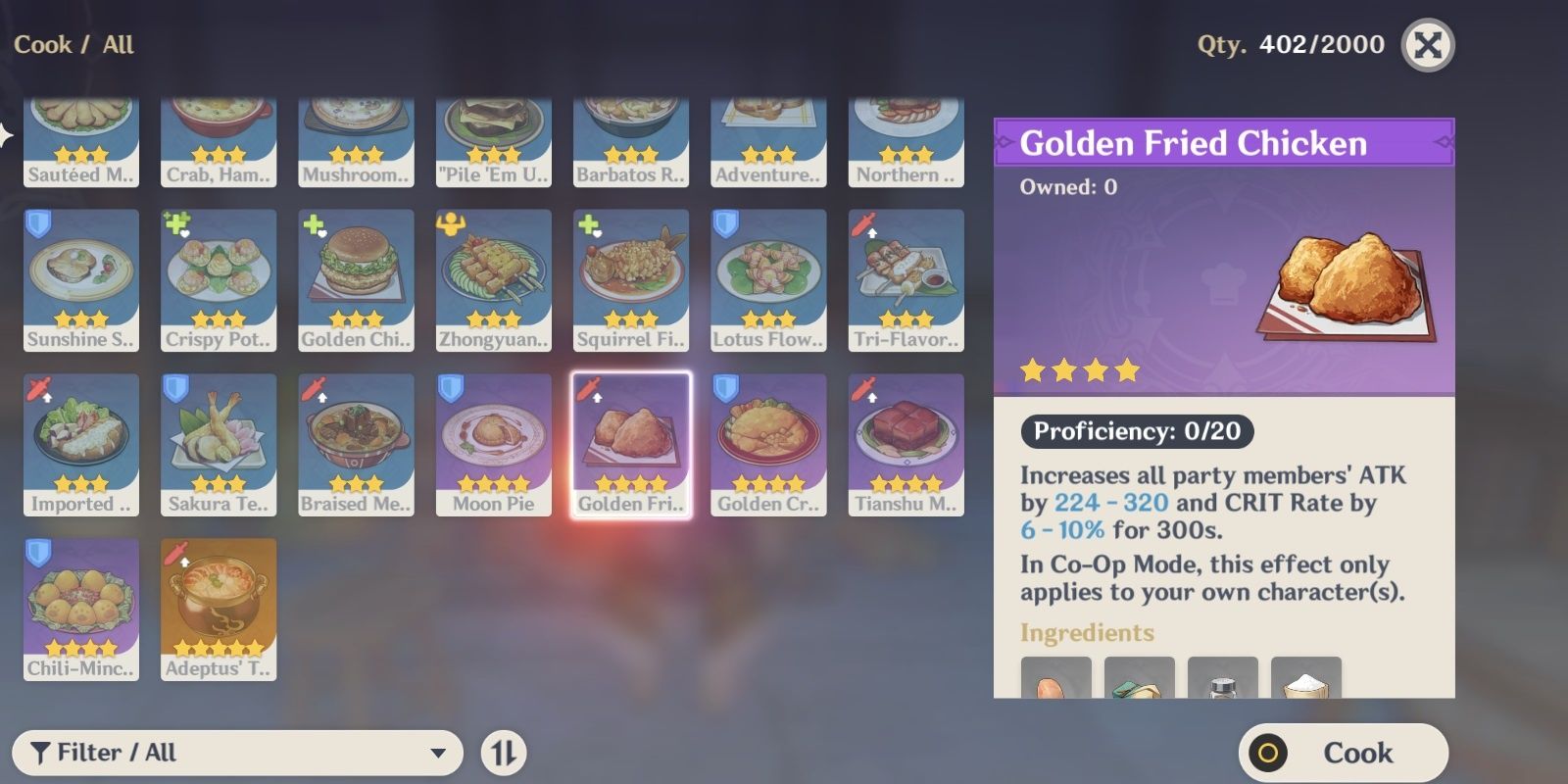 Genshin Impact Master The Culinary Arts With These Coveted 4 Star Food Recipes