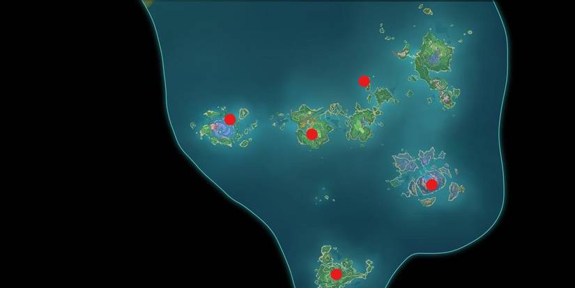 genshin impact inazuma field boss map