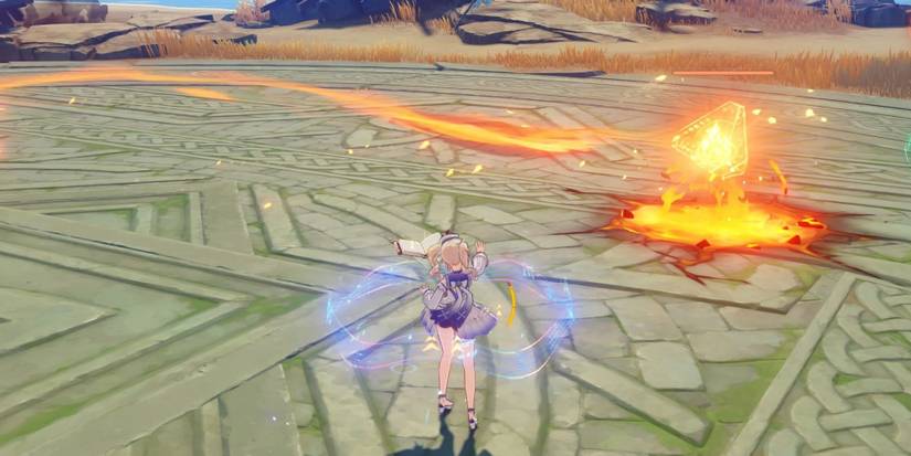 genshin impact pyro hypostasis barbara boss battle