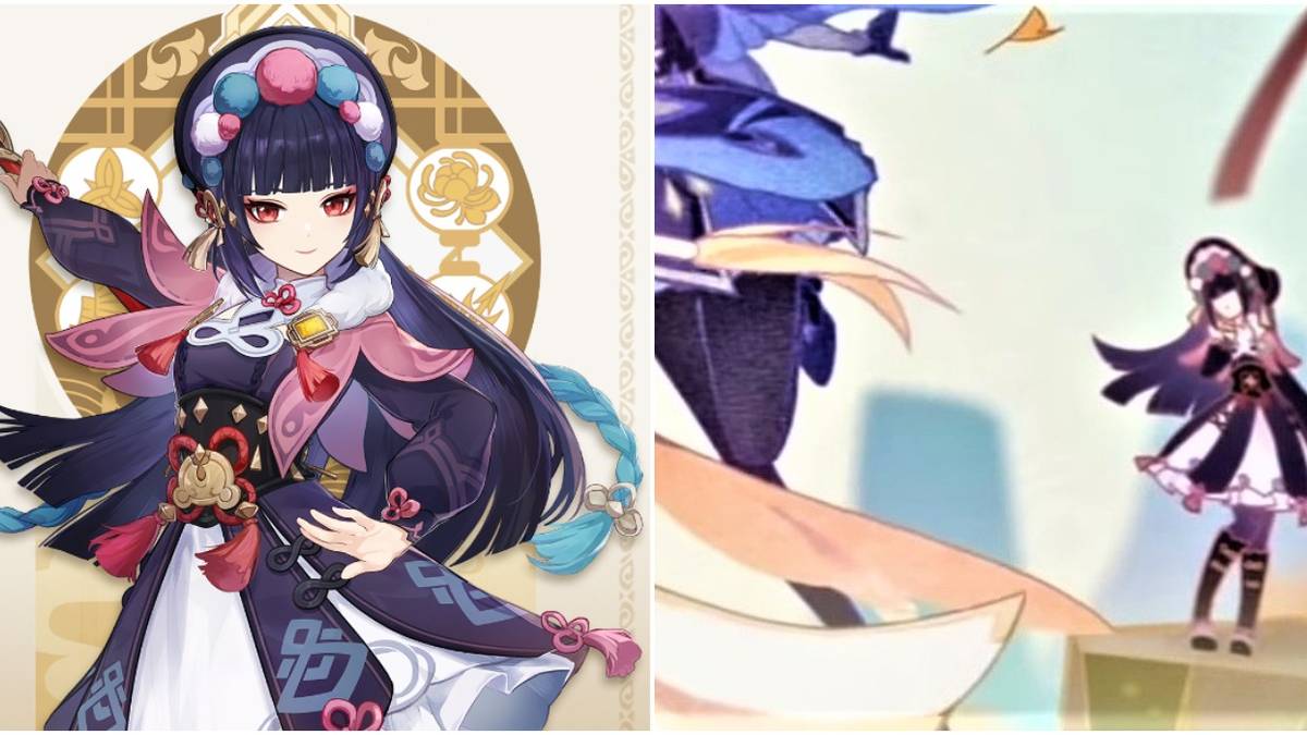 genshin impact yun jin official artwork split image