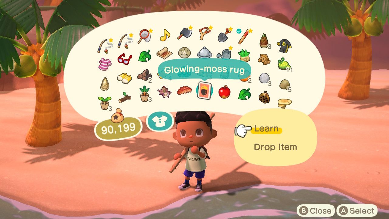 Animal Crossing New Horizons Glowing Moss DIY Recipe List (And How