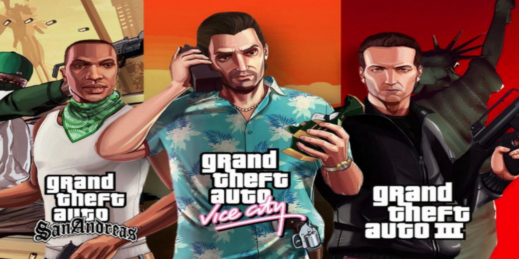 Gta Trilogy Comparing The Protagonists To How They Looked In The
