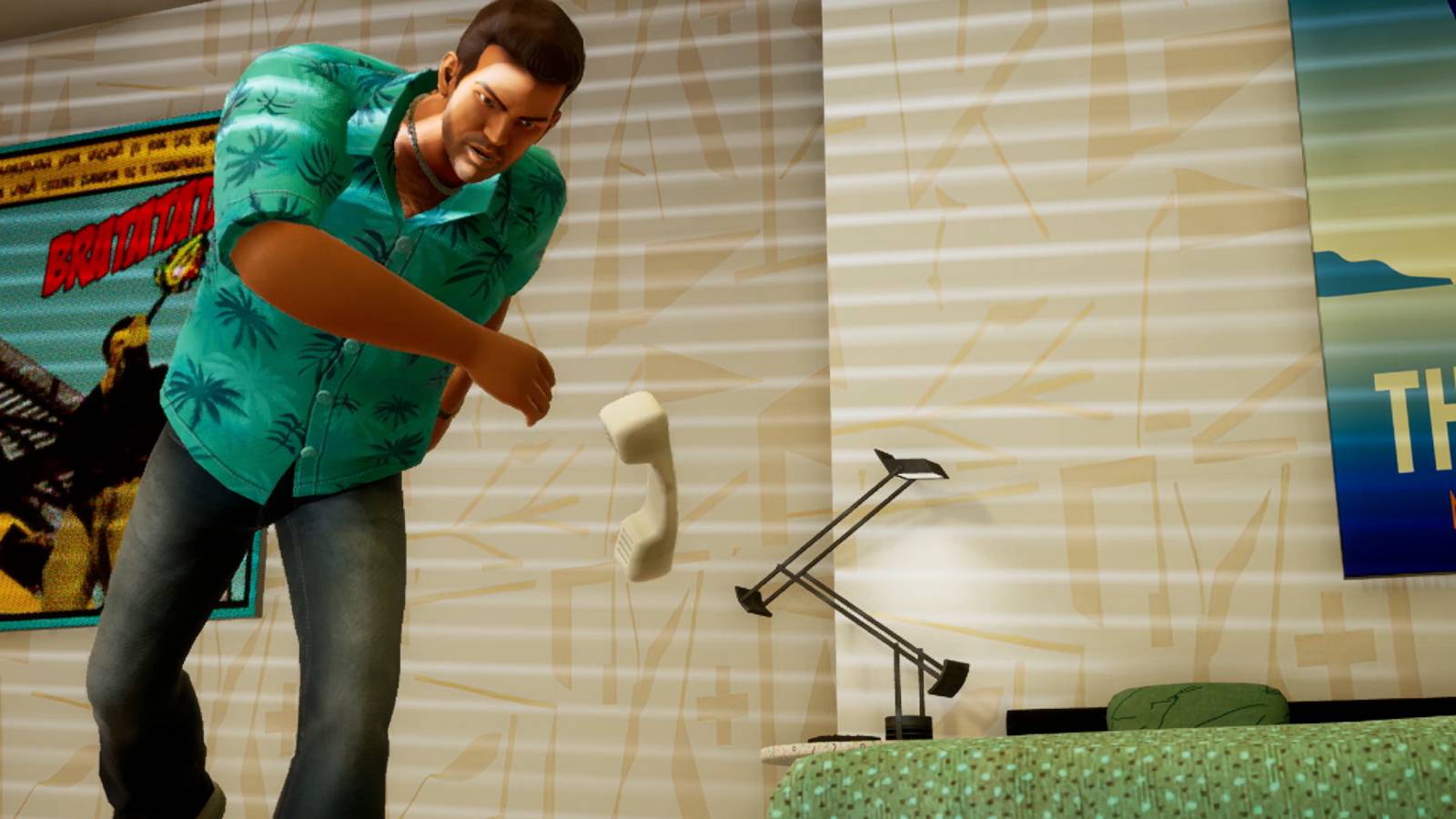 gta vice city throwing the phone