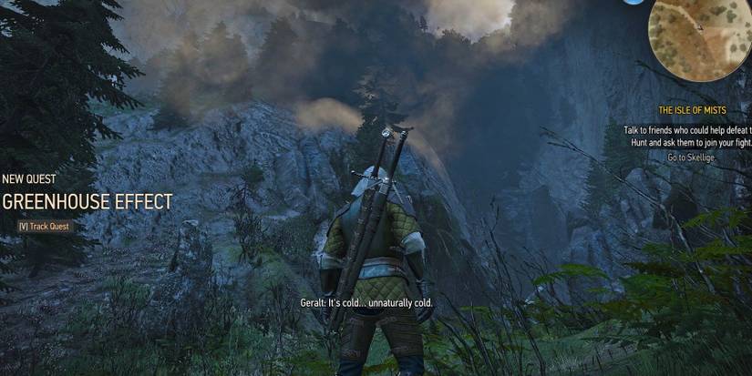 Geralt finds the magical greenhouse witcher 3