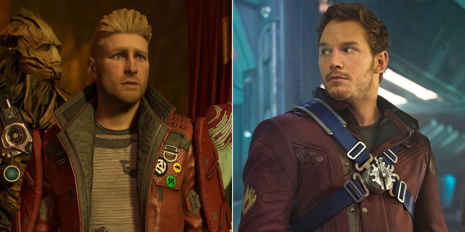 guardians of the galaxy peter game vs movie