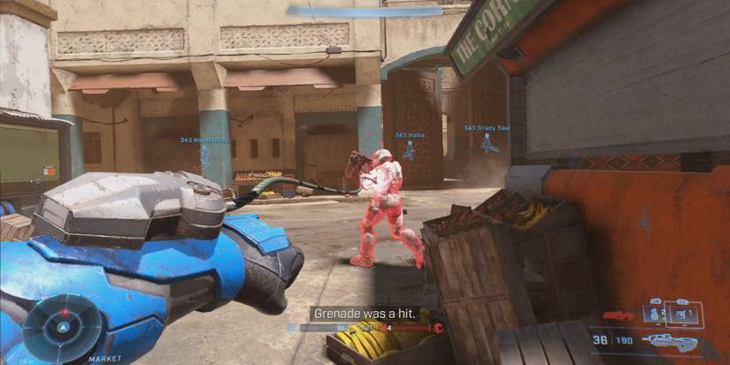 halo infinite grappling hook at enemy