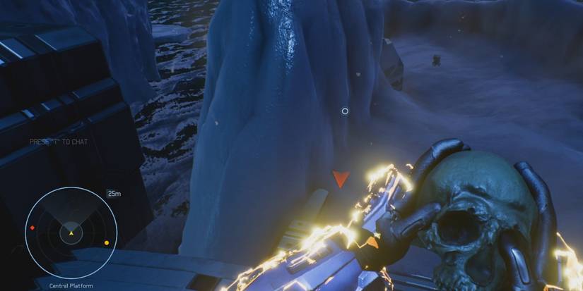 halo oddball player holding the ball in first person 