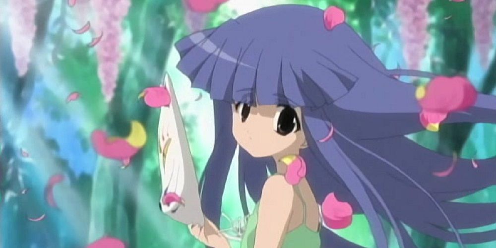 A Still of Rika in the Studio Deen Higurashi Opening from 2006