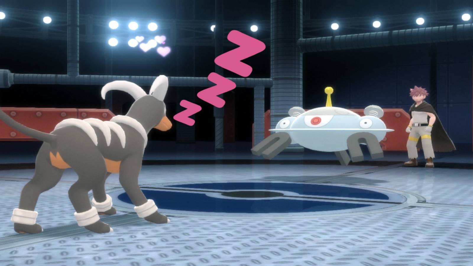 houndoom sleeping battle pokemon bdsp