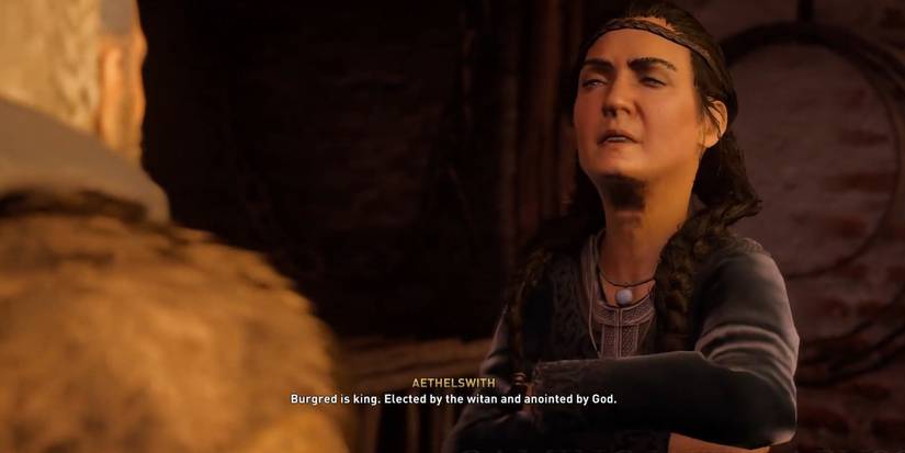 Assassin's Creed Tilting the Balance quest beginning Lady Aethelswith