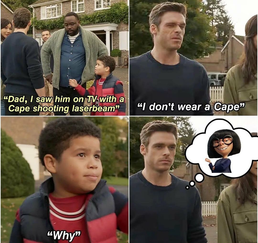 Ikaris meme about superheroes with capes