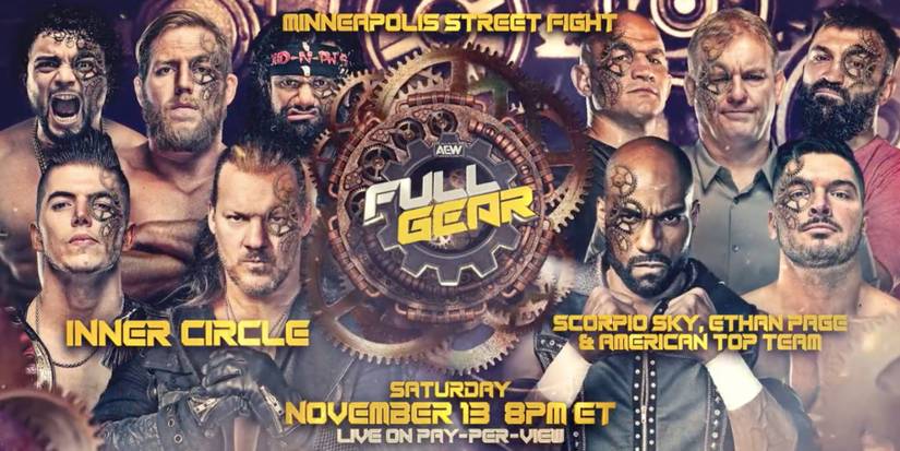 Santana, Jake Hager, Ortiz, Junior dos Santos, Dan Lambert, Andrei Arlovski, Sammy Guevara, Chris Jericho, Scorpio Sky, and Ethan Page