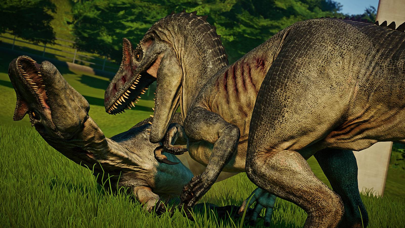 jwe2 ensure the allosaurus is safely enclosed