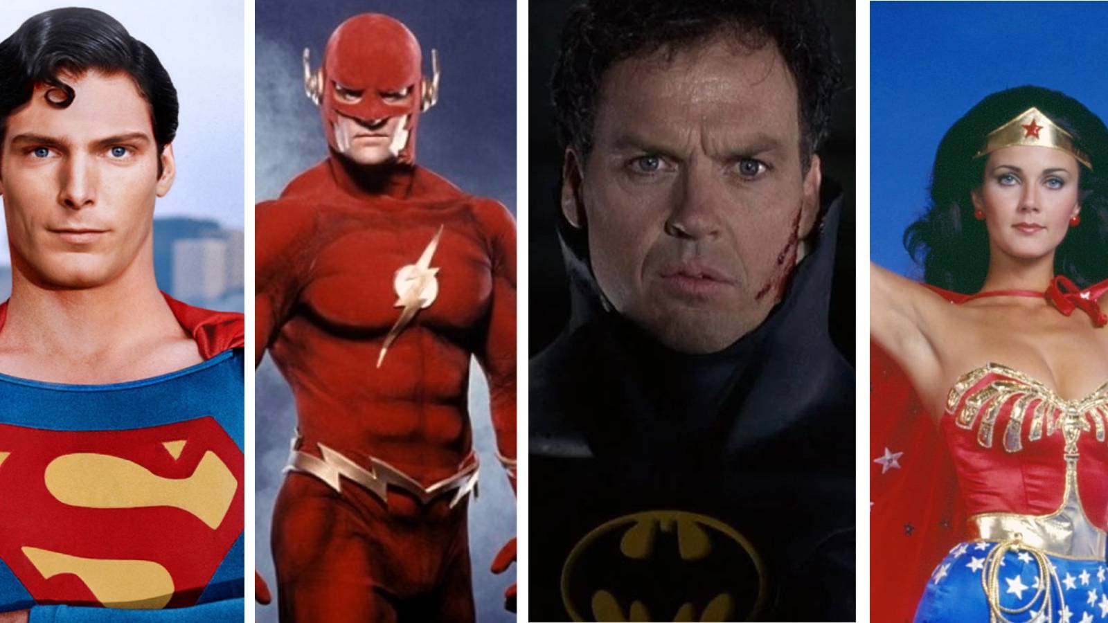 Justice League Michael Keaton Batman Christopher Reeve Superman