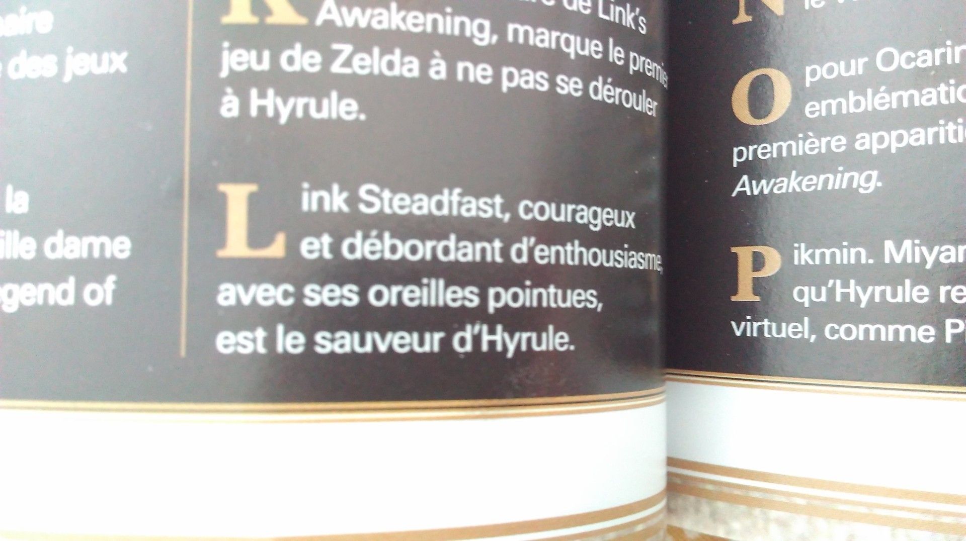 legend of zelda link french magazine page