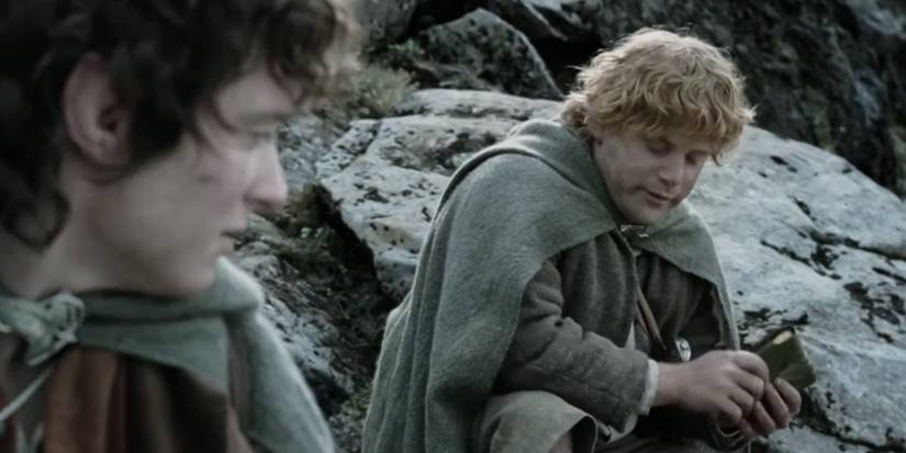 lotr sam and frodo eat lembas bread Cropped