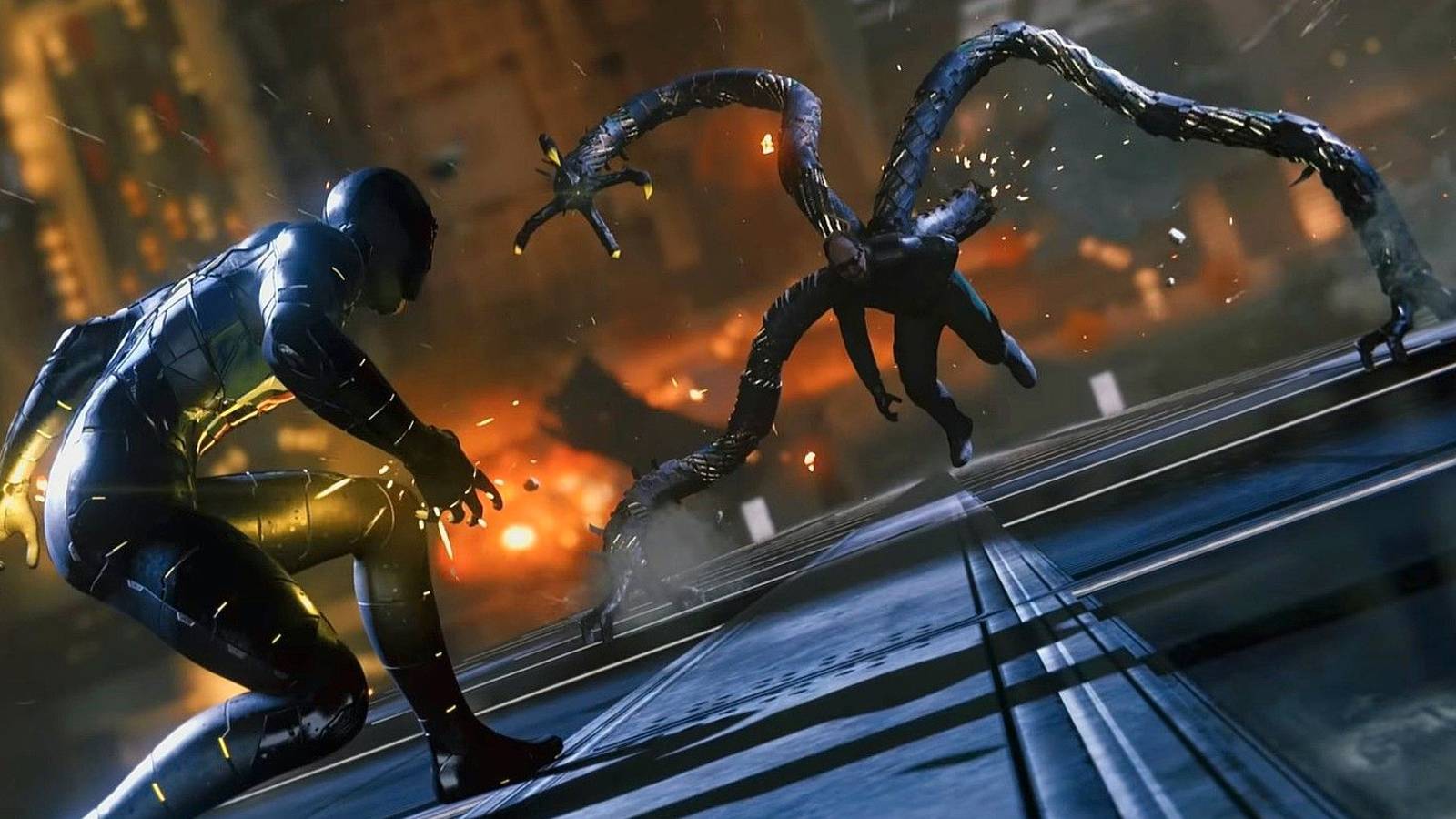 marvel's spider-man doctor octopus doc ock fight crunch ted price insomniac