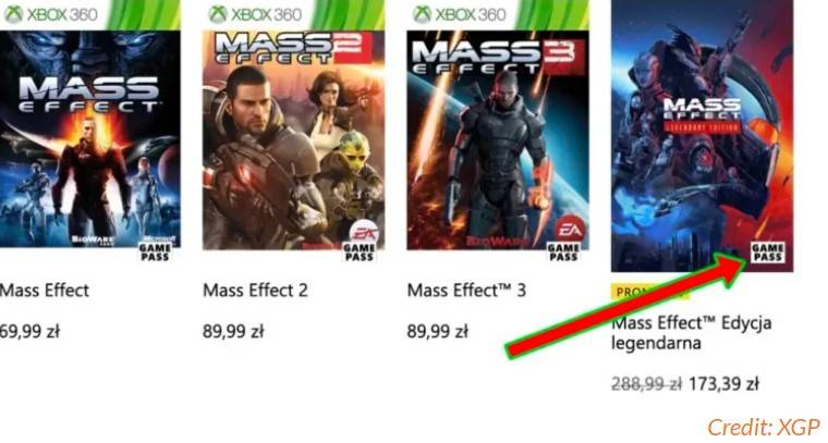 mass effect game pass
