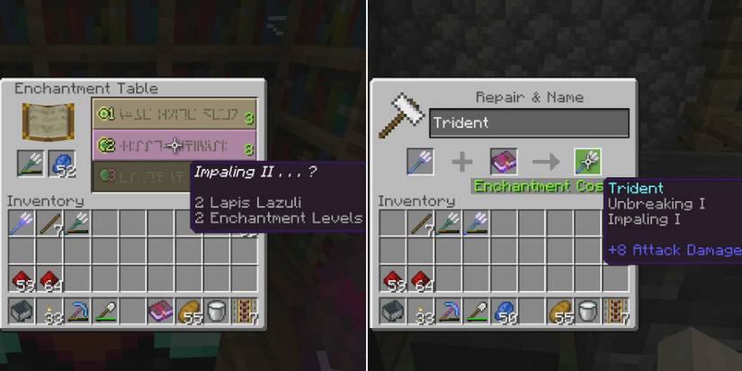 minecraft attaching enchantments