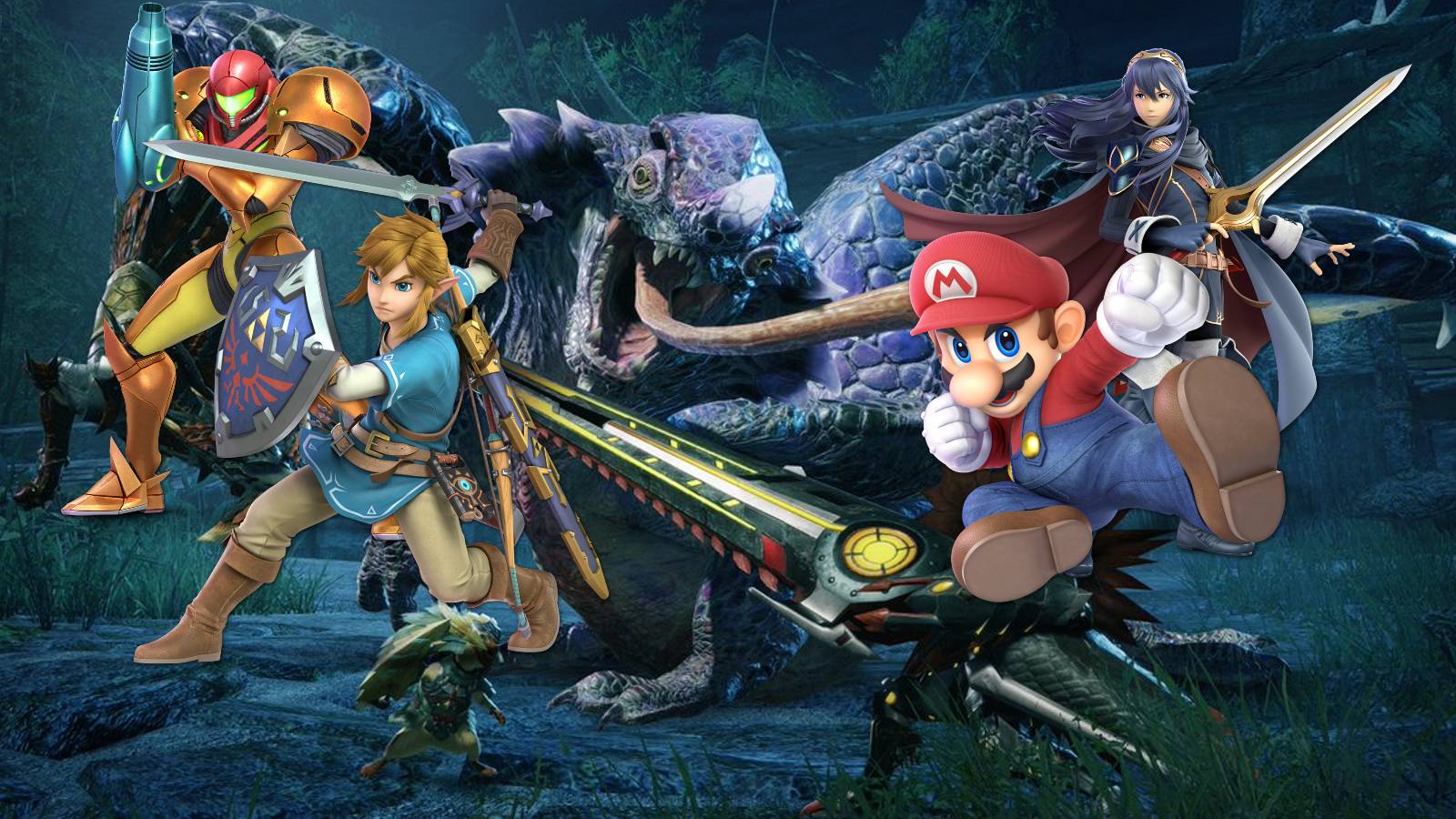 mario link samus lucina collab crossover potential