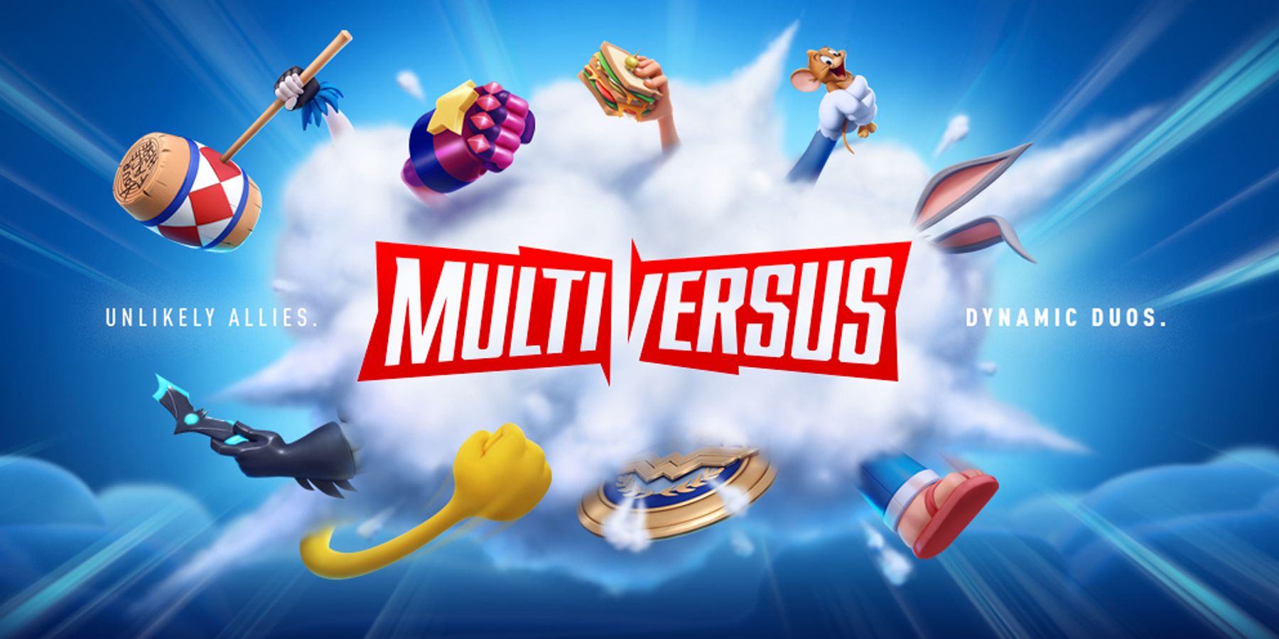 The title art for the upcoming fighting game MultiVersus.