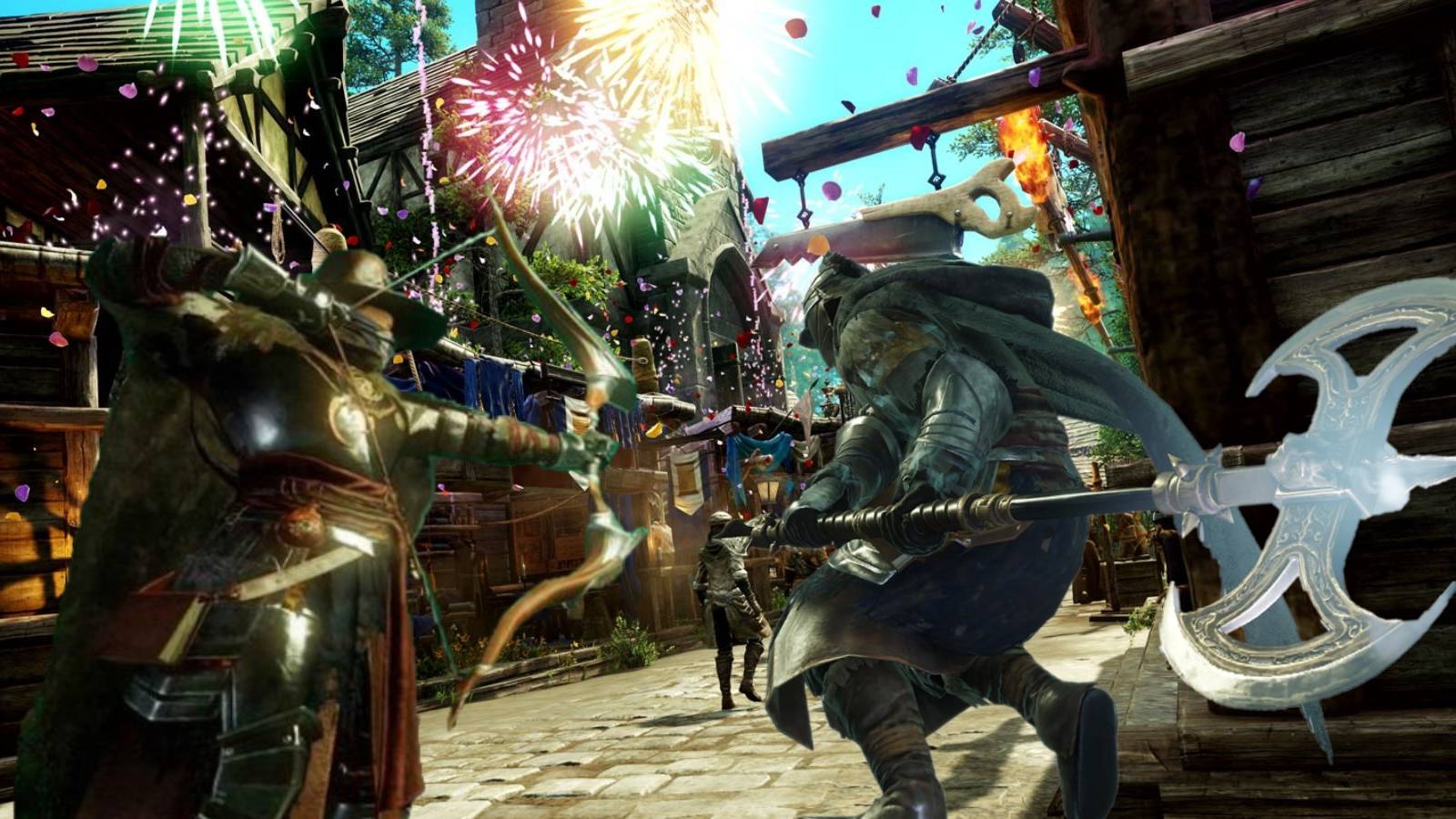 new world player finds inconsistencies with weapon weight great axe weighs less than bow jokes about great axe mobility