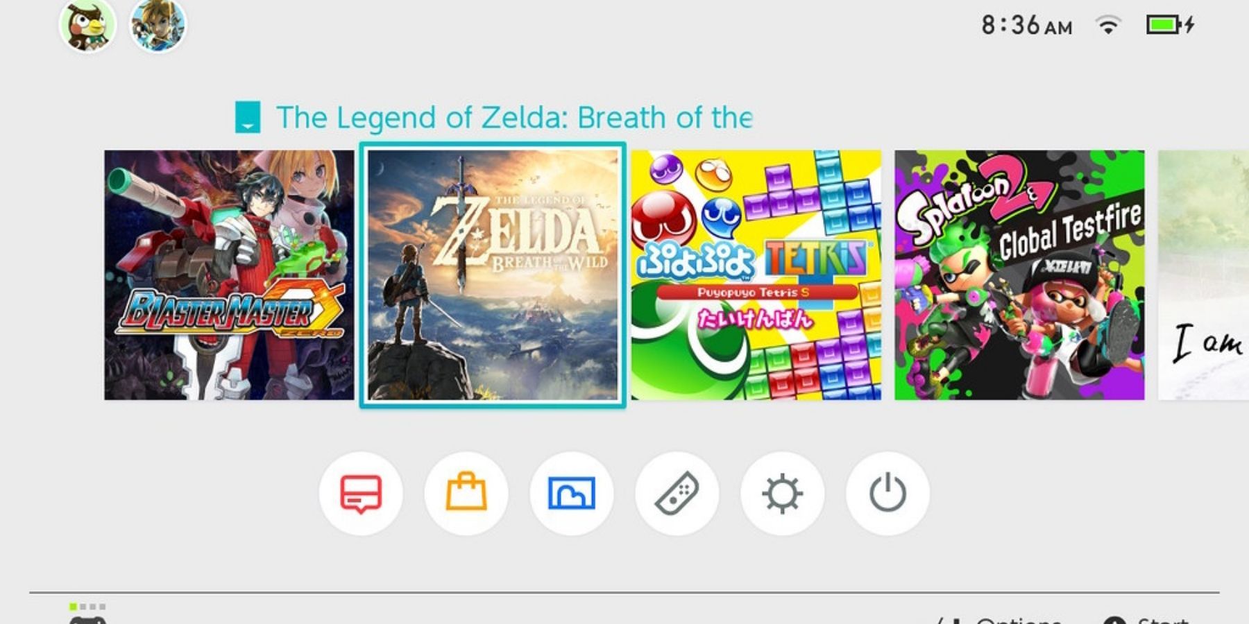 nintendo switch main menu screen theme