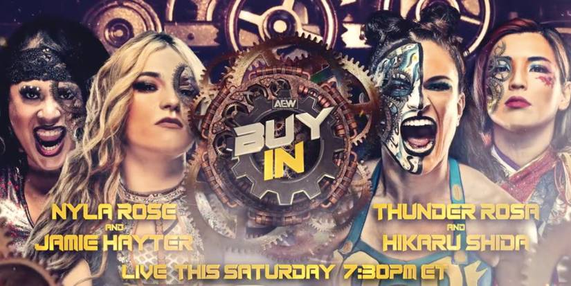 Nyla Rose, Jamie Hayter, Thunder Rosa, and Hikaru Shida