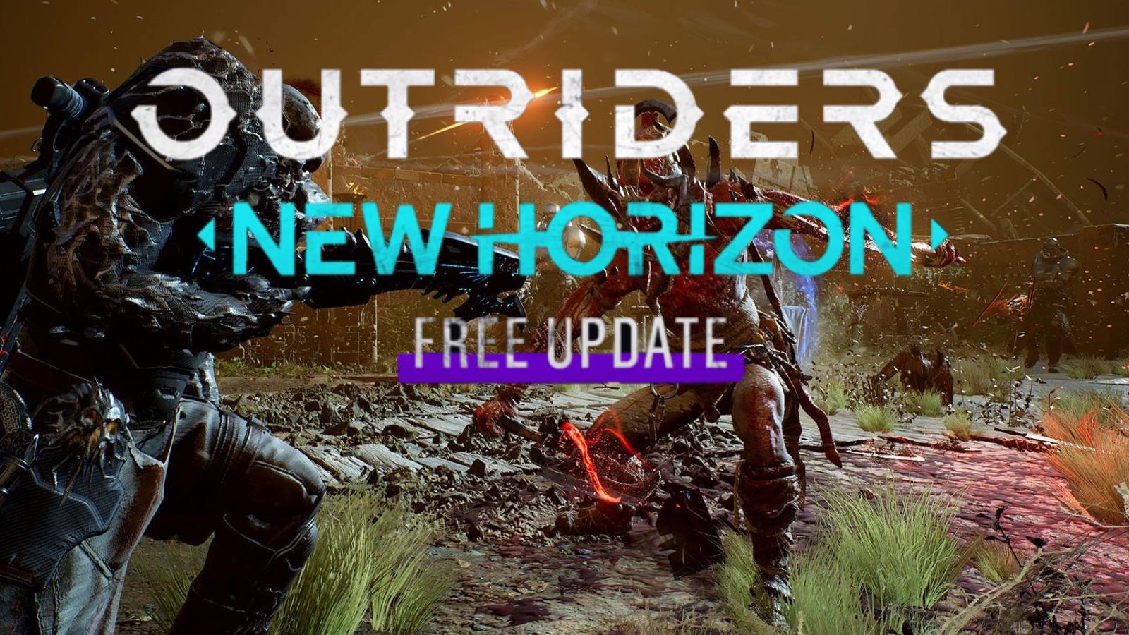outriders new horizon free update release time guide consoles pc crossplay transmog expeditions timer endgame worldslayer